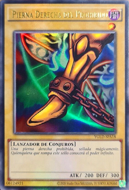 Pierna derecha del prohibido